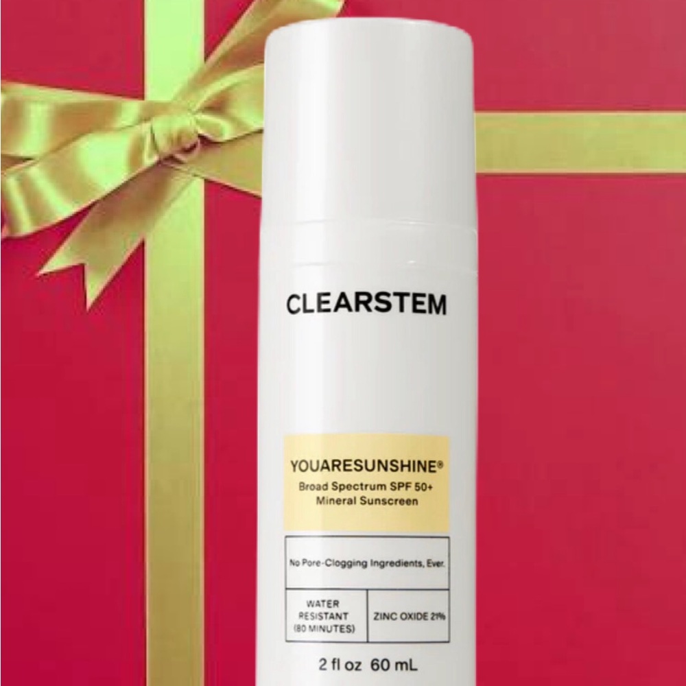 CLEARSTEM YOUARESUNSHINE®
SPF 50+ Mineral Sunscreen NEW Valentine day gift idea